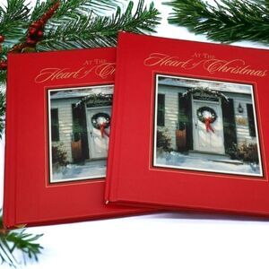 Two 2001 Hallmark Gift Books At The Heart of Christmas - The Art of Paul Landry